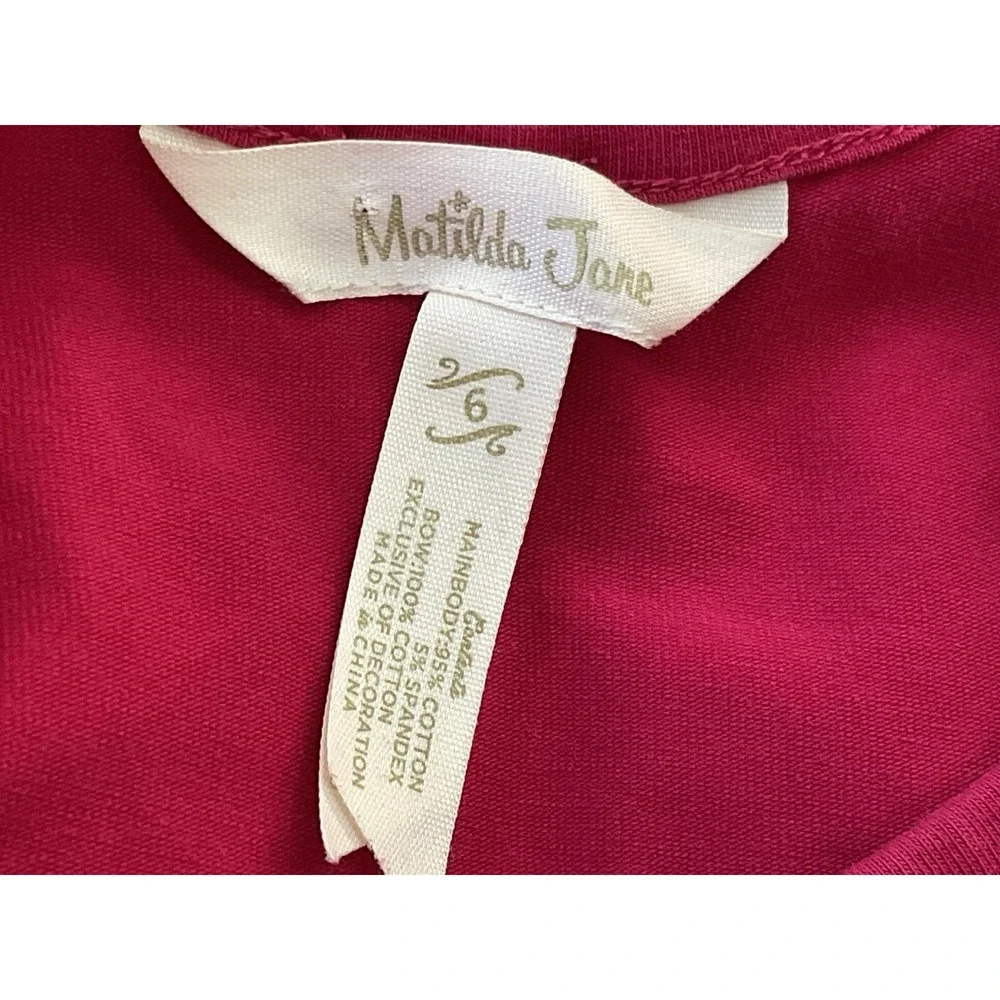 Matilda Jane Dress Red‎ Size 6 Ruffle Cotton Girls